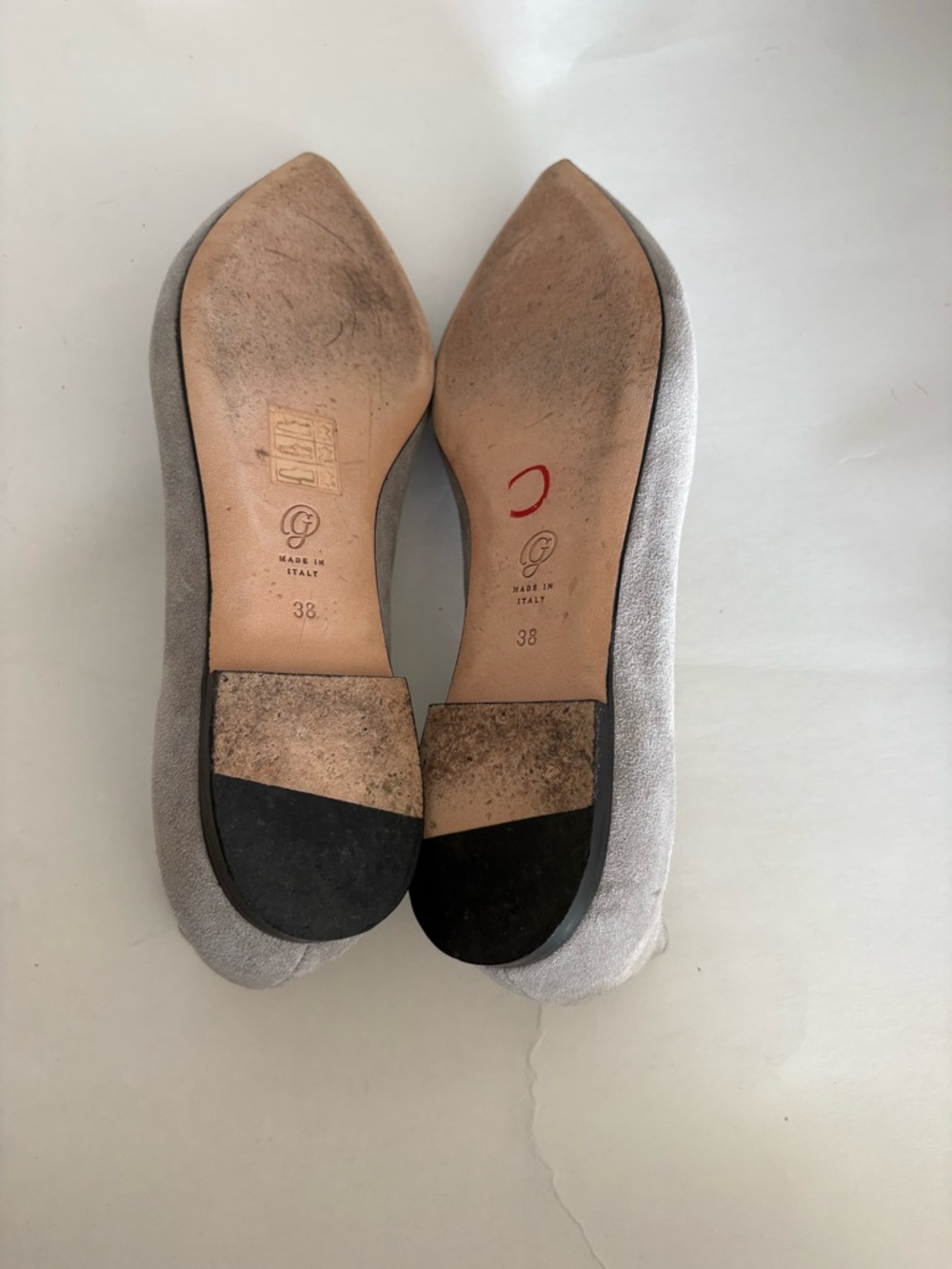 M. Gemi The Stellato gray Suede Pointed-Toe Loafers EU38 US8 - Picture 8 of 9